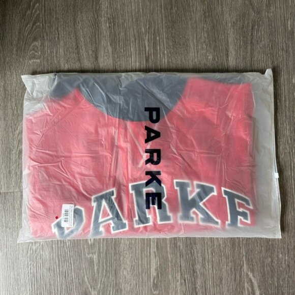 Parke Varsity Red and Navy Sweatshirt NWT - Picture 4 of 9